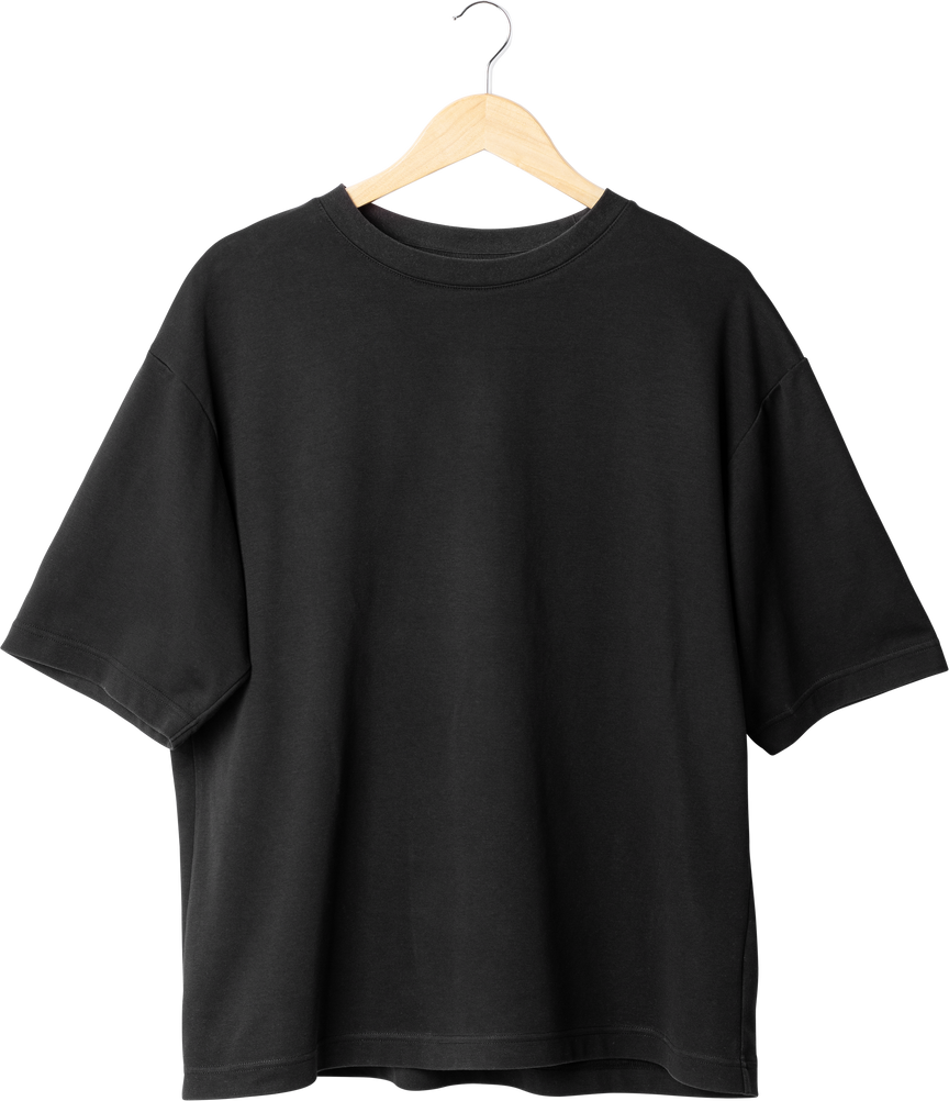 Black Oversize Shirt Cutout