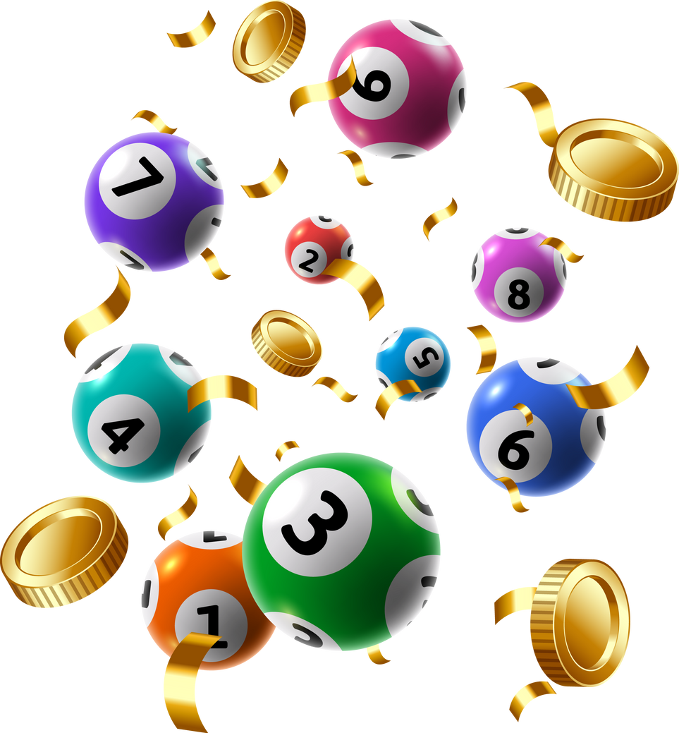 Lotteries game. Fortune wheel, bingo tickets and lottery balls in spinning dispenser. Lucky numbers combination isolated 3D vector illustration set